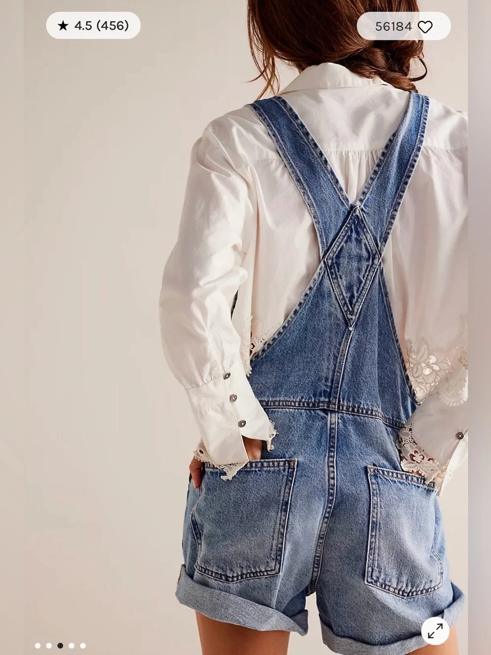 Free People We The Free Ziggy Shortalls. NWT. Follow your heart